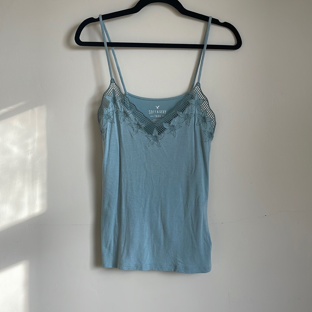 American eagle Light blue tank top
